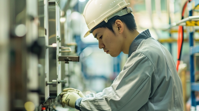 制水扉据付工事